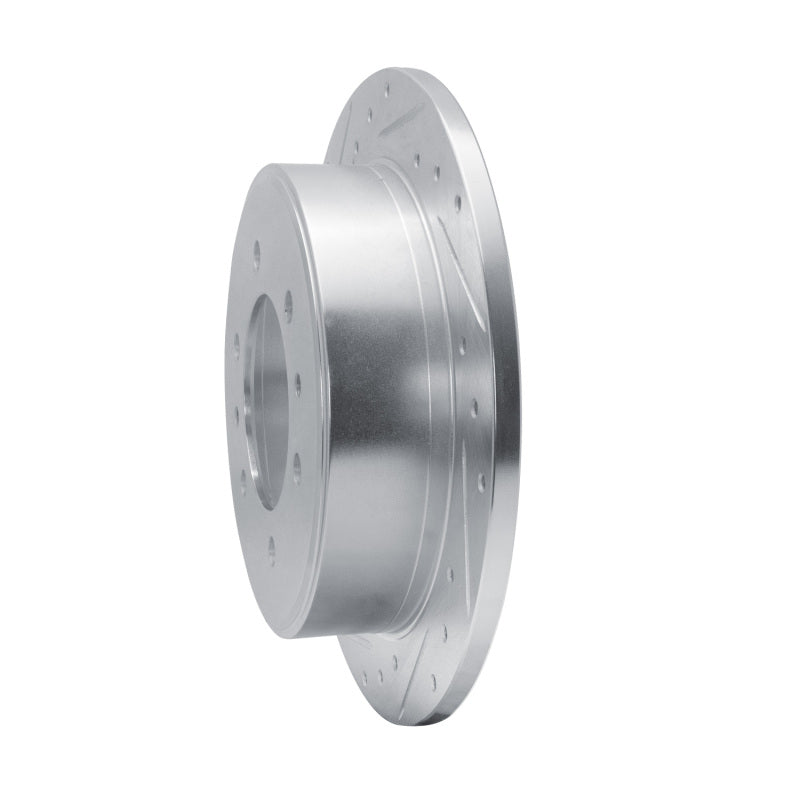 R1 Concepts R1 80-82 Nissan 720 DATSUN Front Left Drilled & Slotted Silver Brake Rotor