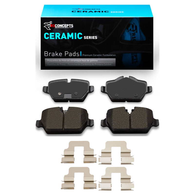 R1 Concepts R1 05-16 BMW 120i (Mexico) Rear Ceramic Pads & Hardware Kit