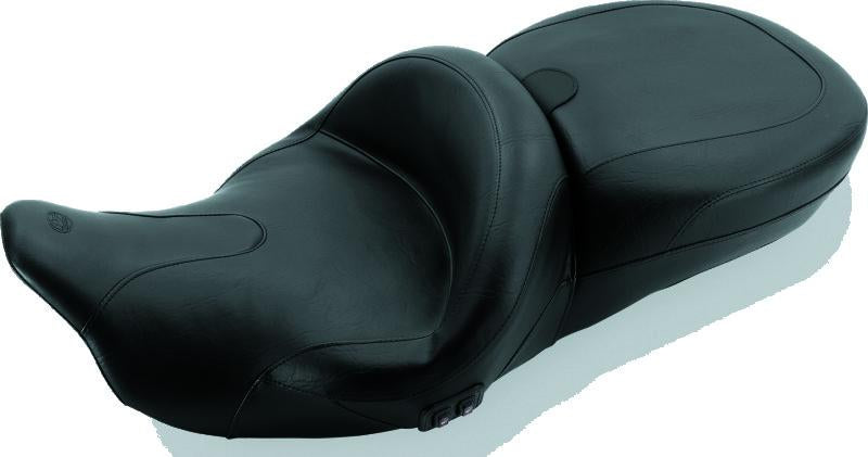 Mustang Motorcycle Mustang 08-21 Harley Electra Glide,Rd Glide,Rd King,Str Glide Touring Summit 1PC Seat - Black