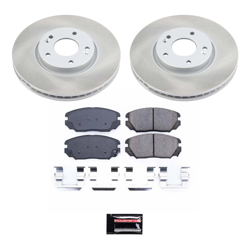 PowerStop Power Stop 06-10 Hyundai Sonata Front Semi-Coated Rotor Kit