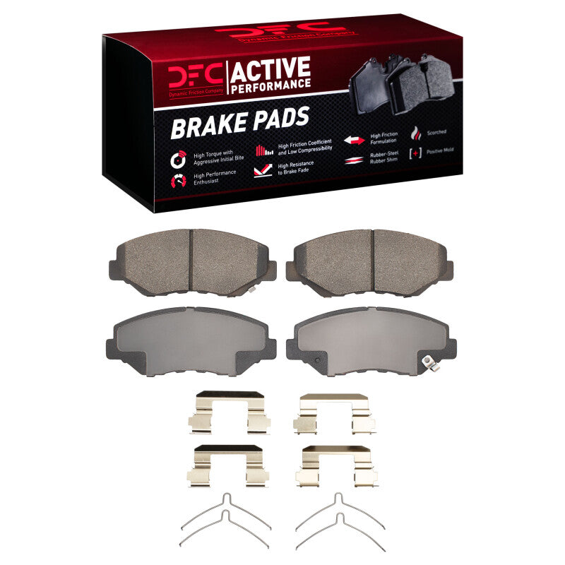 DFC 03-08 Honda Pilot Front Active Performance Pads and Hardware Kit