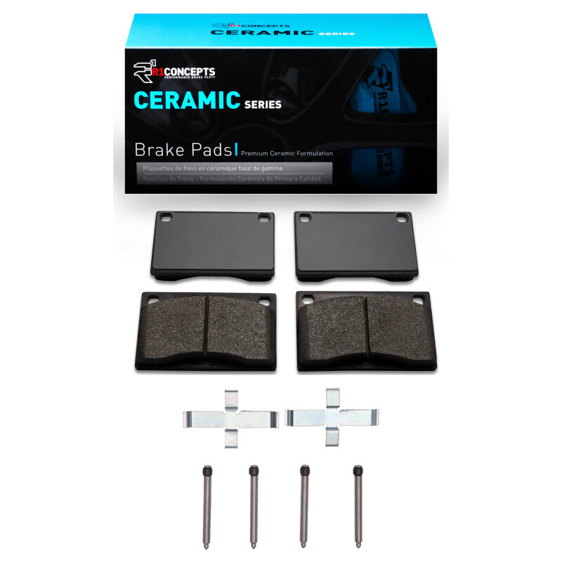 R1 Concepts R1 75-84 Volvo 244 Front Ceramic Pads & Hardware Kit