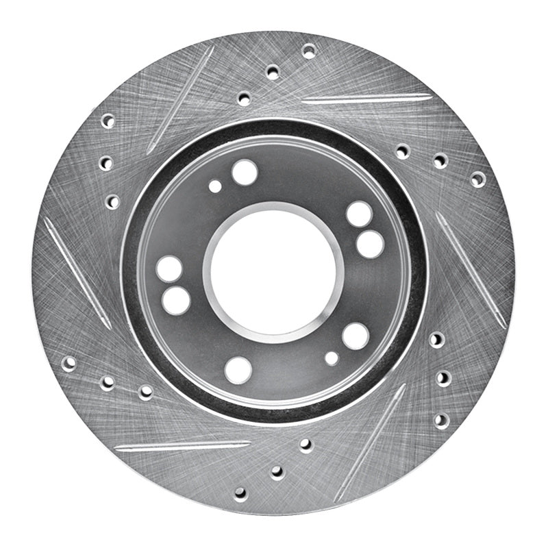 R1 Concepts R1 90-05 Chrysler SEBRING Front Right Drilled & Slotted Silver Brake Rotor