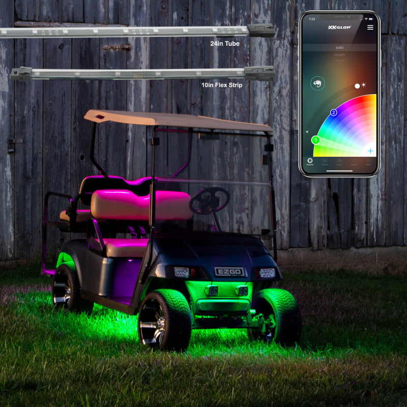XKGLOW XK Glow LED Golf Cart Accent Light Kit XKchrome Smartphone App