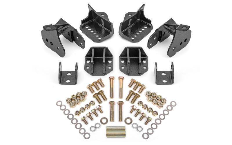 BMR Suspension BMR 64-72 GM A-Body Rear Coilover Conversion Kit - Black Hammertone