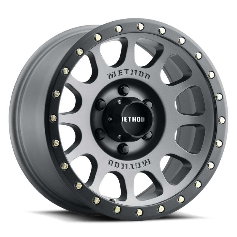 Method Wheels Method MR305 NV 17x8.5 / 0mm Offset / 5x5.5BP / 108mm CB / Titanium - Matte Black Lip Wheel