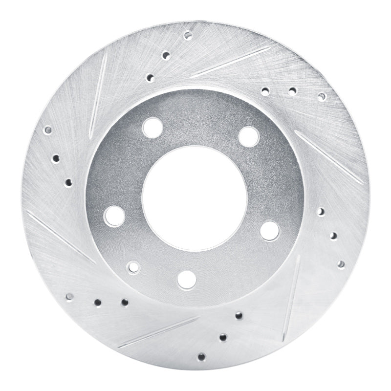 R1 Concepts R1 92-93 Mazda MPV Front Left Drilled & Slotted Silver Brake Rotor