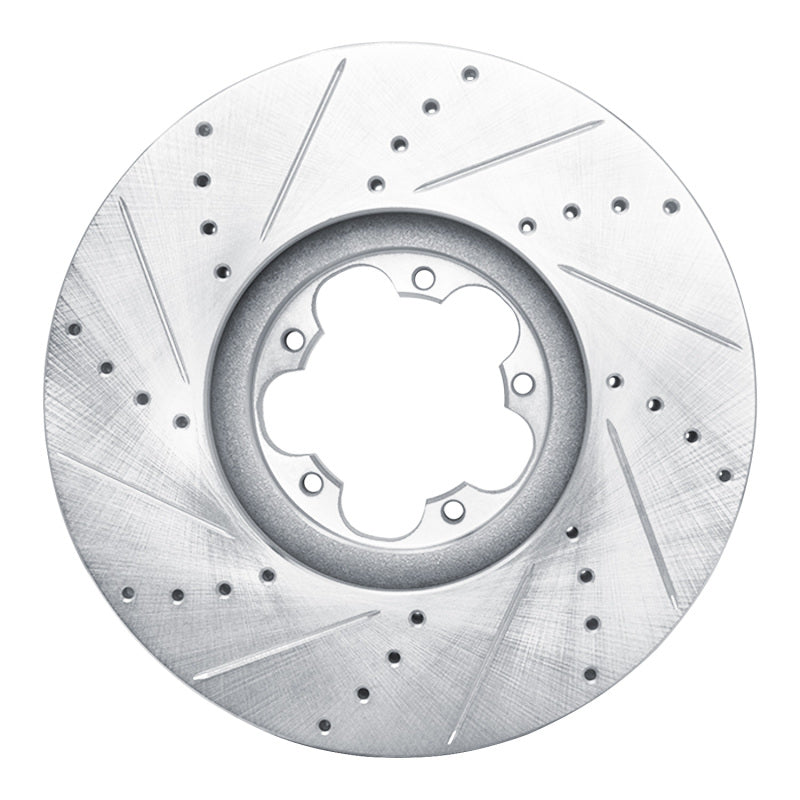 R1 Concepts R1 14-19 Ford Transit-150 Front Right Drilled & Slotted Silver Brake Rotor