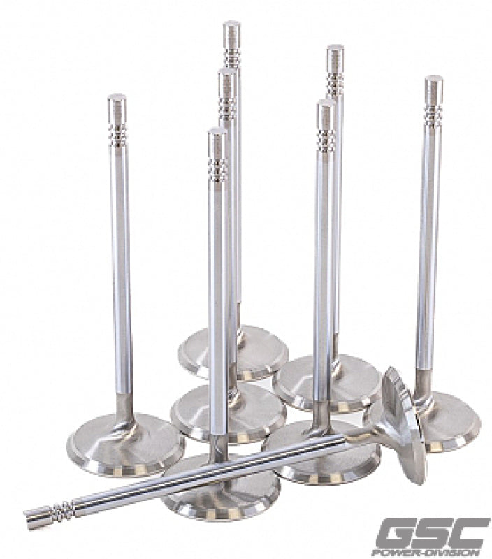 GSC Power Division GSC P-D Ford Voodoo/Predator 38.26mm Head STD 121.13mm Long Chrome Polished Intake Valve - Set of 8