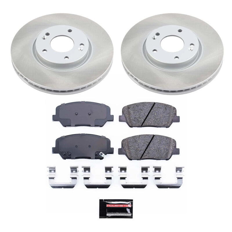PowerStop Power Stop 13-15 Hyundai Veloster Front Semi-Coated Rotor Kit