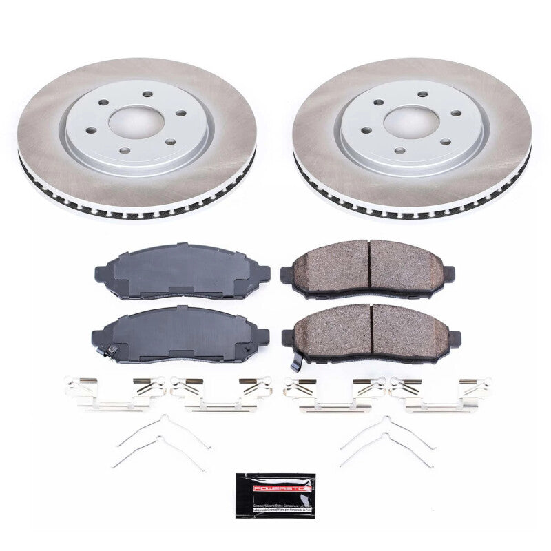 PowerStop Power Stop 16-22 Nissan Frontier Front Semi-Coated Rotor Kit