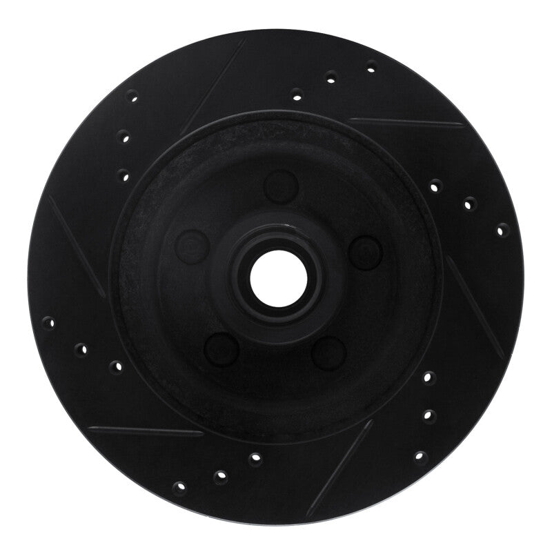 R1 Concepts R1 70-72 Ford Country Squire Front Right Drilled & Slotted Black Brake Rotor