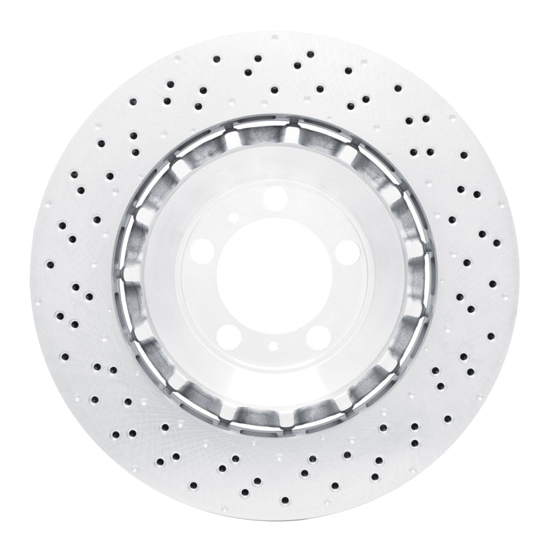 DFC 13-19 Porsche 911 Right Front Drilled Hi-Carbon Alloy Geomet Coated Rotor