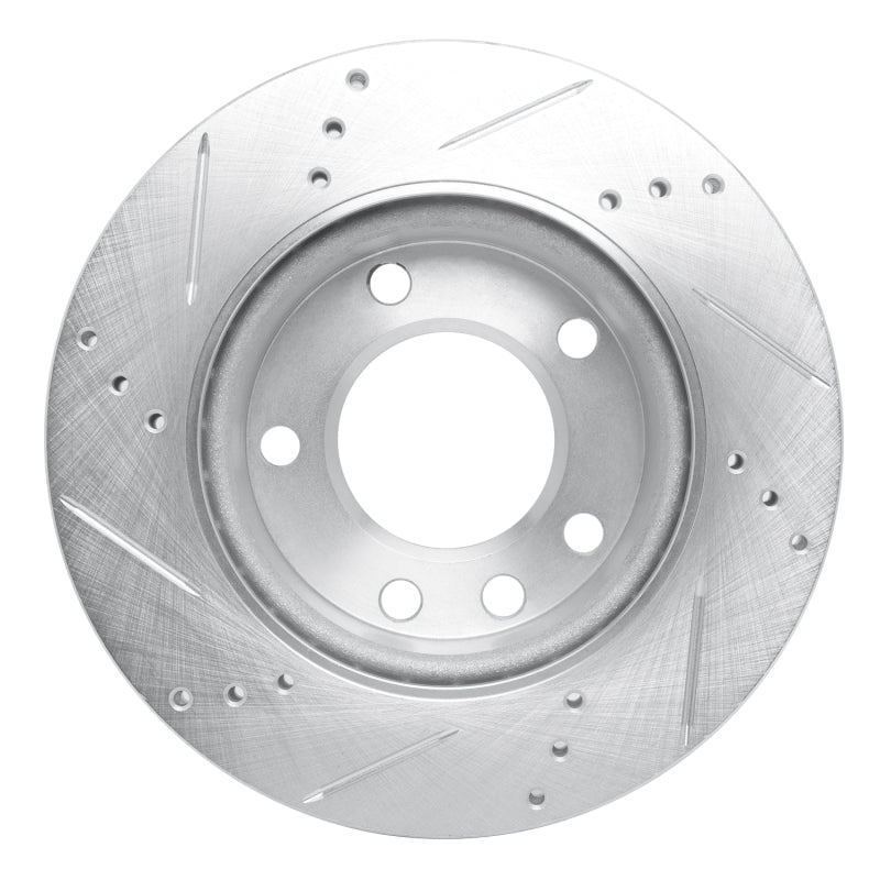 R1 Concepts R1 02-06 Dodge Sprinter 2500 Front Right Drilled & Slotted Silver Brake Rotor