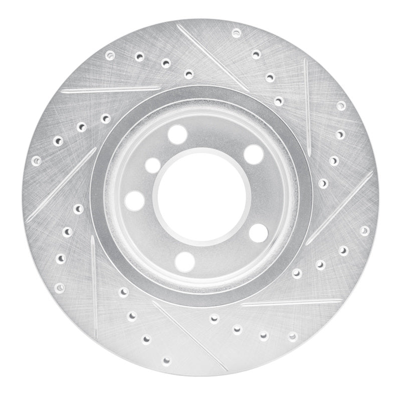 R1 Concepts R1 11-16 Mini Cooper Countryman Front Left Drilled & Slotted Silver Brake Rotor