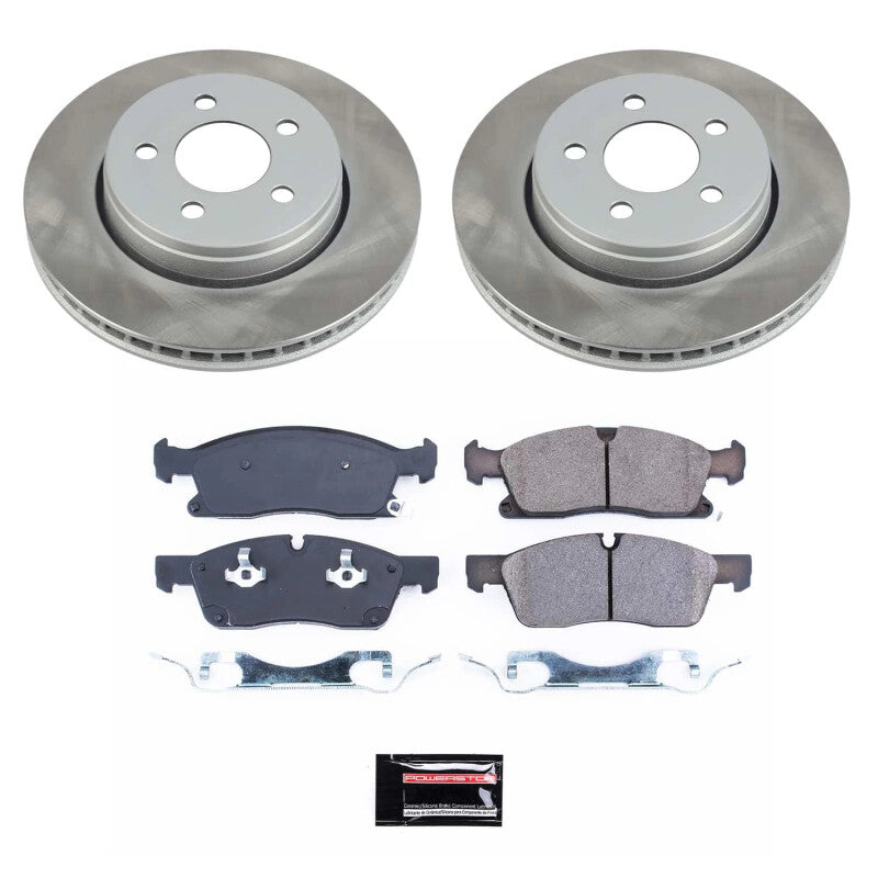 PowerStop Power Stop 11-16 Jeep Grand Cherokee Front Semi-Coated Rotor Kit