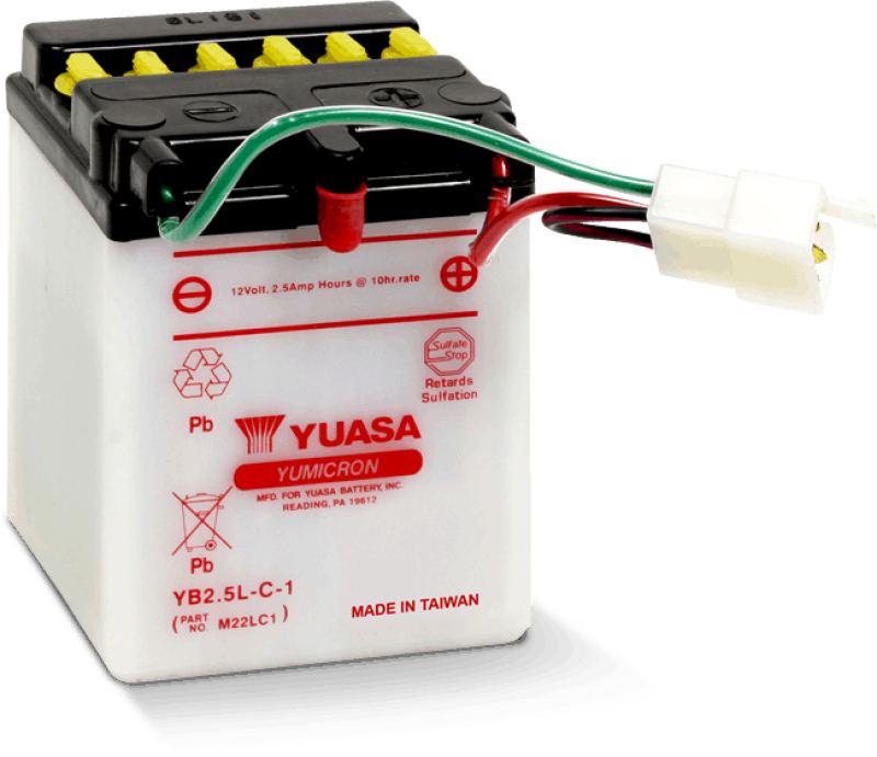 Yuasa Battery Yuasa YB2.5L-C-1 Yumicron 12-Volt Battery