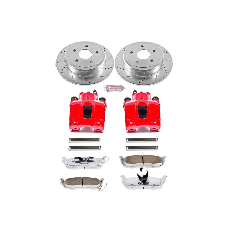 PowerStop Power Stop 06-10 Jeep Commander Rear Z26 Street Warrior Brake Kit w/Calipers