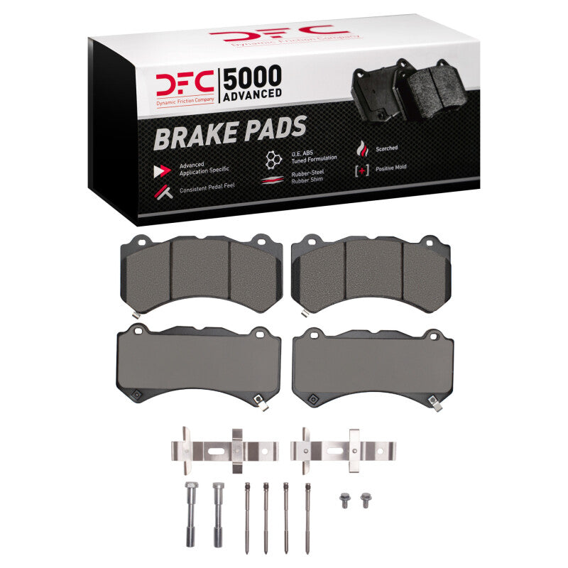 DFC 09-22 Cadillac CTS Front 5000 Advanced Low Metallic Brake Pads and Hardware Kit