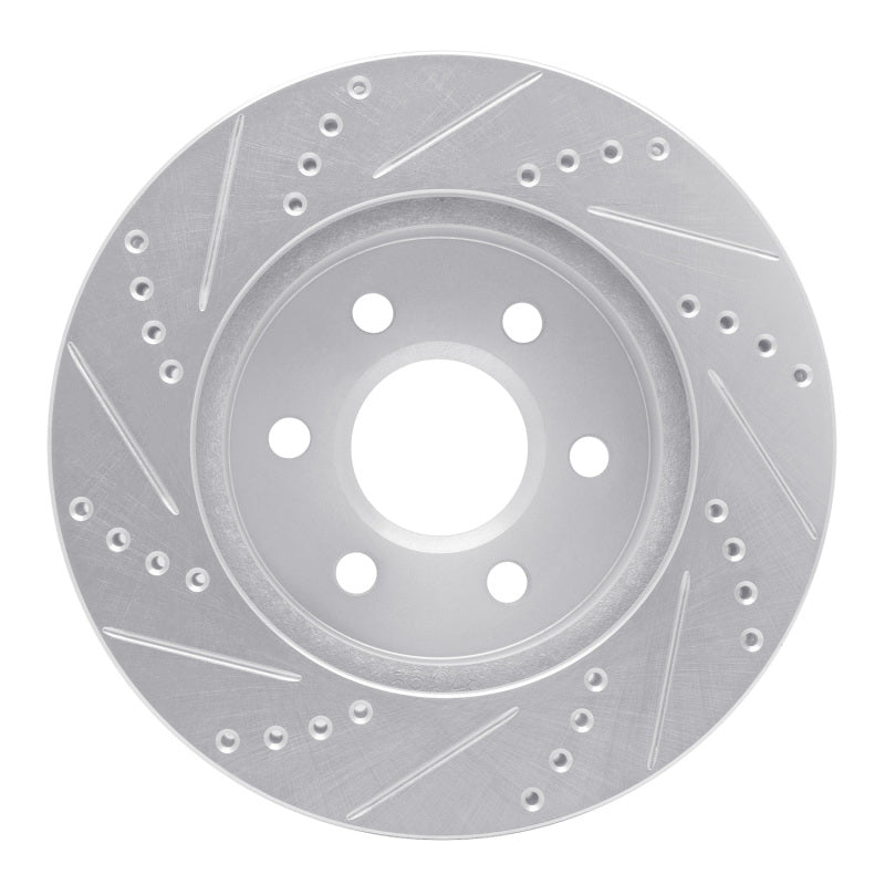 R1 Concepts R1 98-99 Cadillac DEVILLE Front Right Drilled & Slotted Silver Brake Rotor