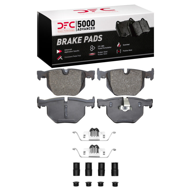 DFC 04-10 BMW 535xi Rear 5000 Advanced Low Metallic Brake Pads and Hardware Kit