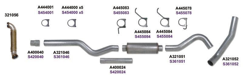 Diamond Eye Performance Diamond Eye KIT 4in Catback Single w/ TDP AL 06-07 Chevy/GMC 6.6L Duramax 2500/3500