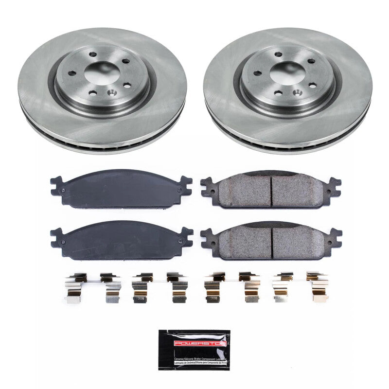 PowerStop Power Stop 2010 Lincoln MKT Front Semi-Coated Rotor Kit