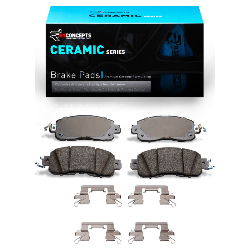 R1 Concepts R1 2013-2025 Nissan Altima Front R1 Ceramic Pads & Hardware Kit