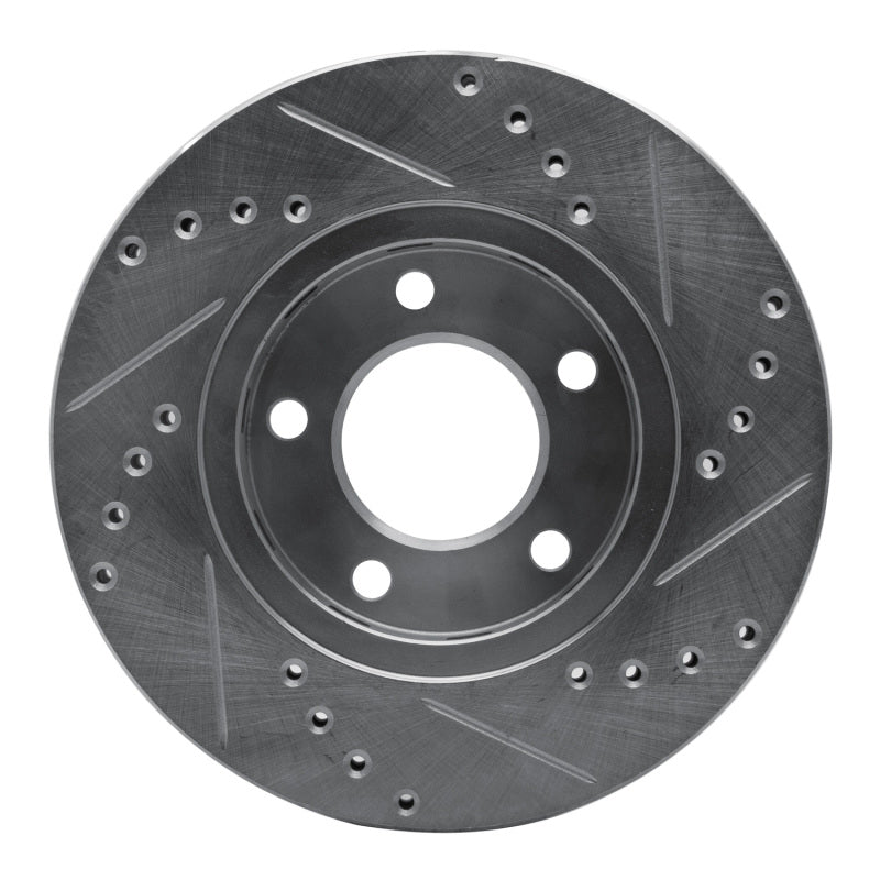 R1 Concepts R1 01-07 Chrysler Town & Country Front Left Drilled & Slotted Silver Brake Rotor