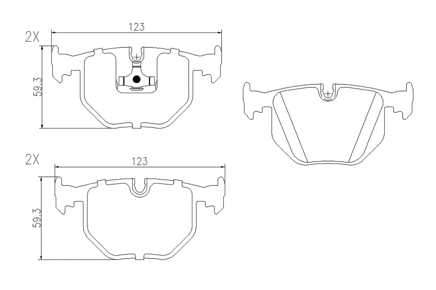 BOGAP B8210168 Brake Pad Set, Disc Brake