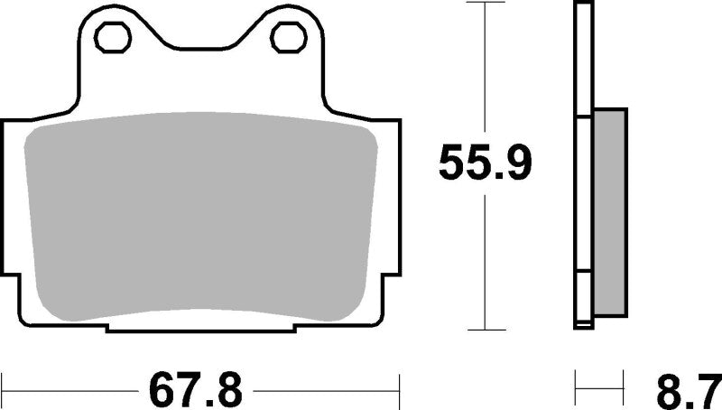 Brembo Powersports Brembo 88-88 Yamaha RZ RR 250cc Sinter Brake Pad - Front