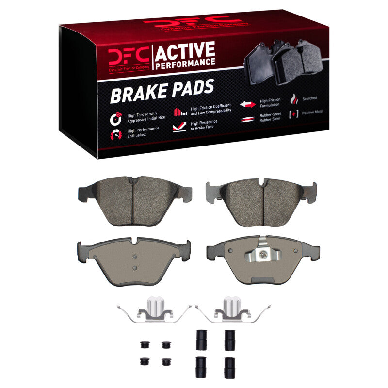 DFC 07-15 BMW X1 (Mexico) Front Active Performance Pads and Hardware Kit