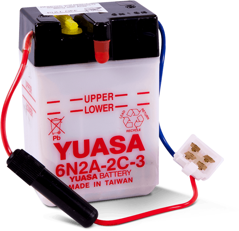 Yuasa Battery Yuasa 6N2A-2C-3Conventional 6-Volt Battery