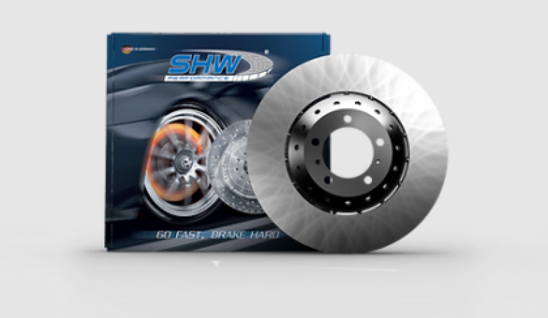 SHW Performance SHW 2021 Porsche Cayenne GTS 4.0L w/19in Wheel/NAO Pads Right Frt Smooth LW Brake Rotor (9Y0615302Q)