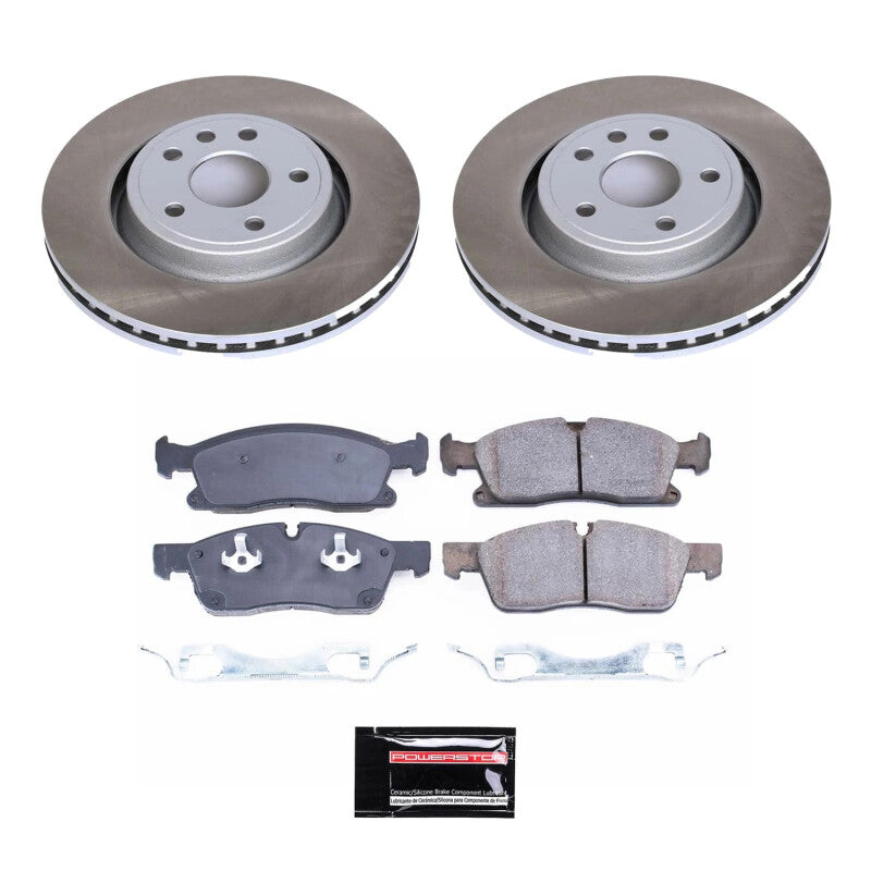 PowerStop Power Stop 13-15 Jeep Grand Cherokee Front Semi-Coated Rotor Kit