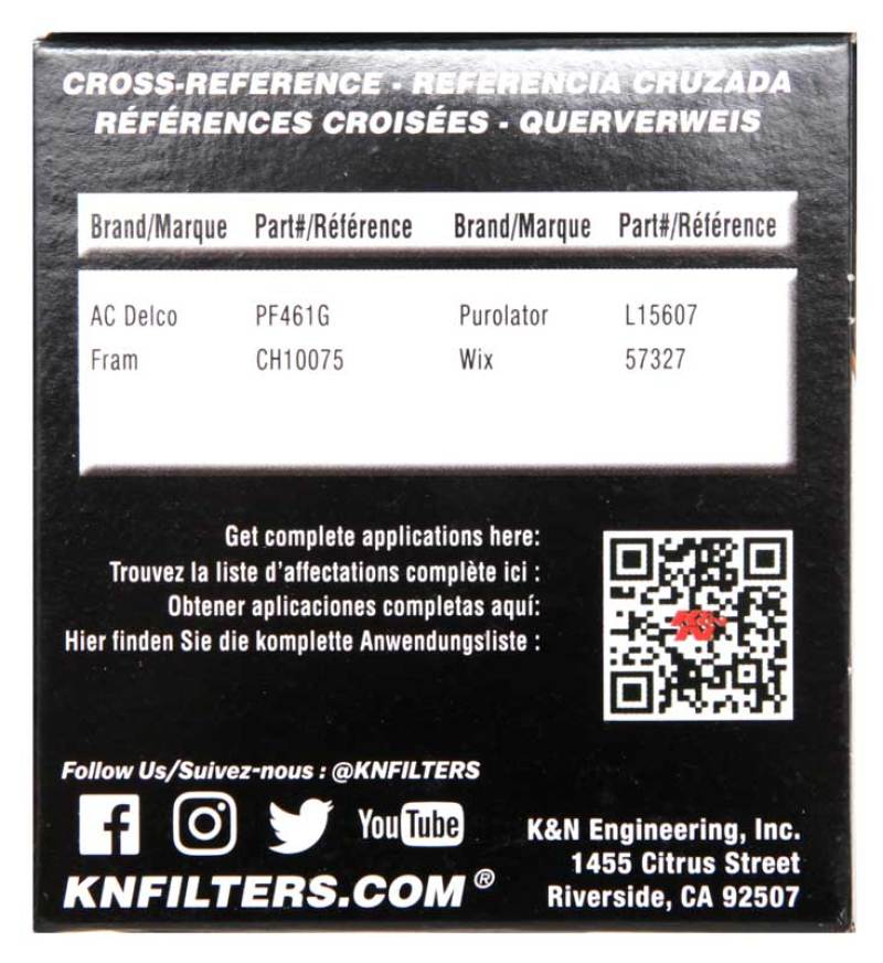 K&N Engineering K&N 2019 BMW M2 3.0L/M4 3.0L Cartridge Oil Filter