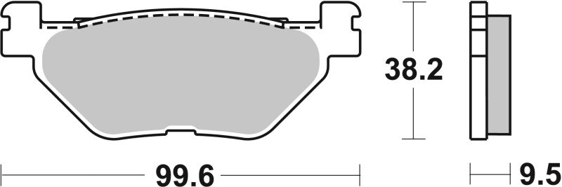 Brembo Powersports Brembo 04-05 Yamaha TDM 900cc Brake Pad - Rear