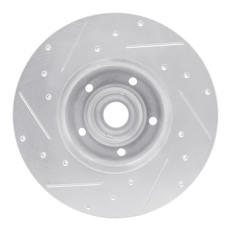 R1 Concepts R1 79-85 Volkswagen Type 2 Front Right Drilled & Slotted Silver Brake Rotor