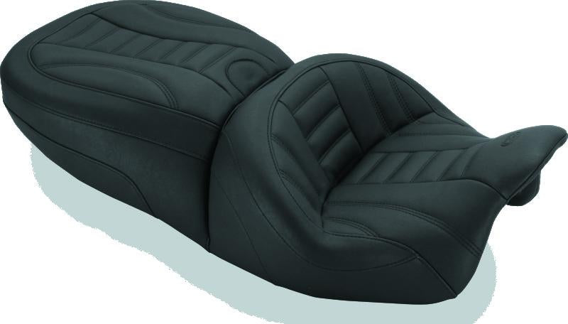 Mustang Motorcycle Mustang 15-21 Harley Freewheeler Standard Touring Forward Deluxe 1PC Seat - Black