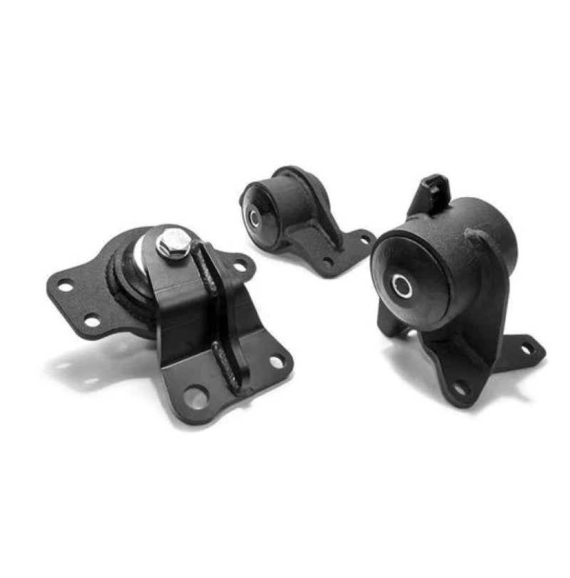 Innovative Mounts Innovative 05-08 Honda FIT/JAZZ L-Series Black Steel Mounts 85A Bushings (Manual Trans)