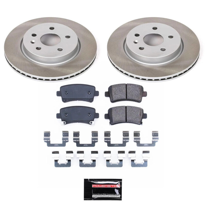 PowerStop Power Stop 10-11 Saab 9-5 Rear Semi-Coated Rotor Kit