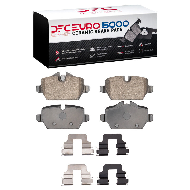 DFC 05-16 BMW 120i (Mexico) Rear Euro 5000 Ceramic Brake Pads and Hardware Kit