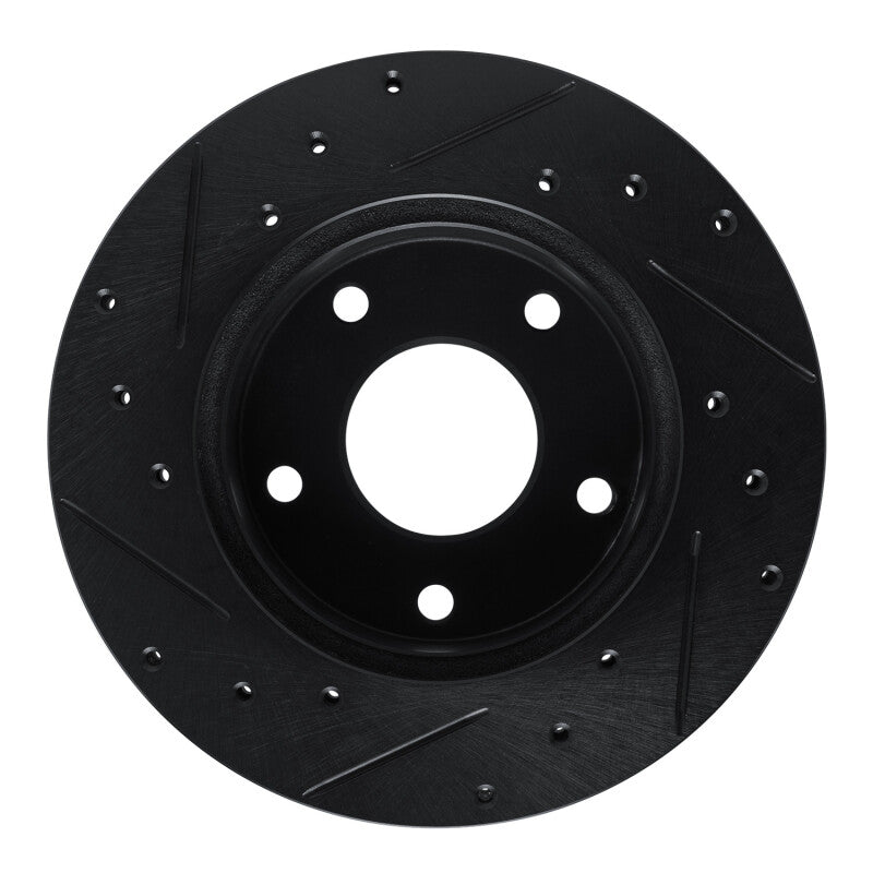 R1 Concepts R1 82-88 Chevrolet Camaro Rear Right Drilled & Slotted Black Brake Rotor