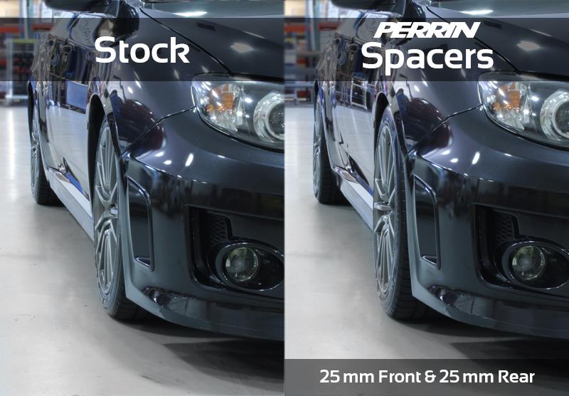 Perrin Performance PERRIN 02-14 Subaru WRX / 2004 STI / 13-25 BRZ & Toyota GR86 25mm Wheel Spacers 5x100 56mm CB - Pair