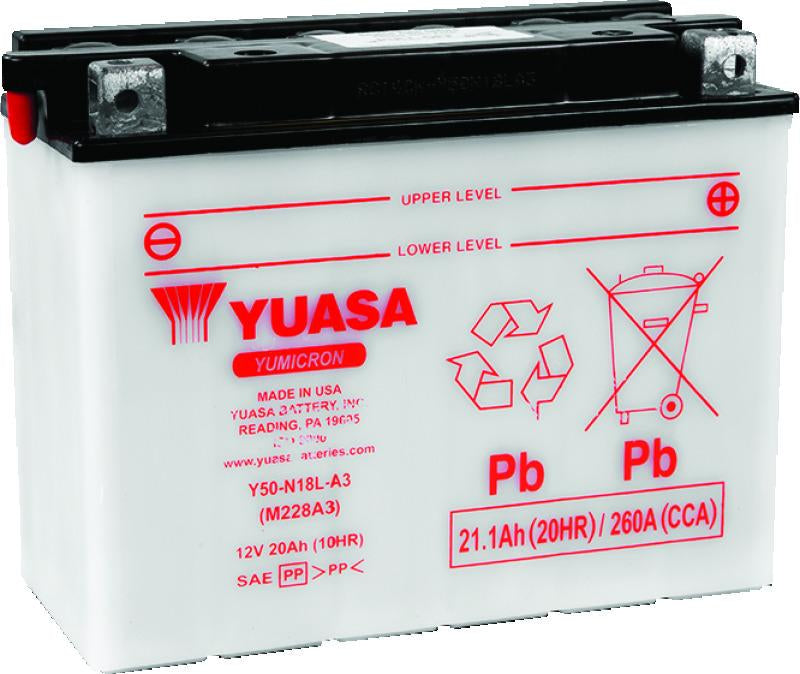 Yuasa Battery Yuasa Y50-N18L-A3 Yumicron 12-Volt Battery