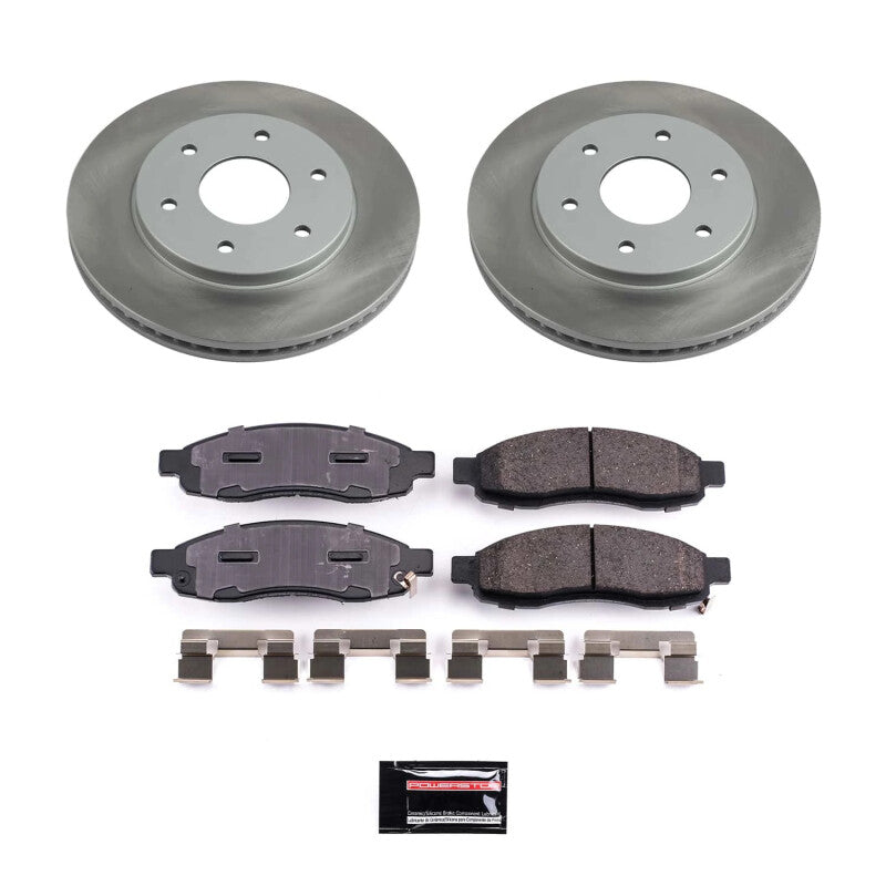 PowerStop Power Stop 04-05 Nissan TITAN Front Semi-Coated Rotor Kit