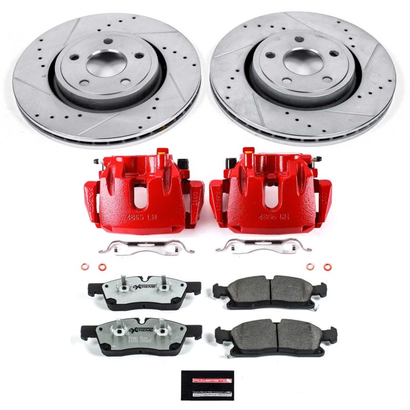PowerStop Power Stop 11-12 Jeep Gr& Cherokee Front Z26 Street Kit w/Cals