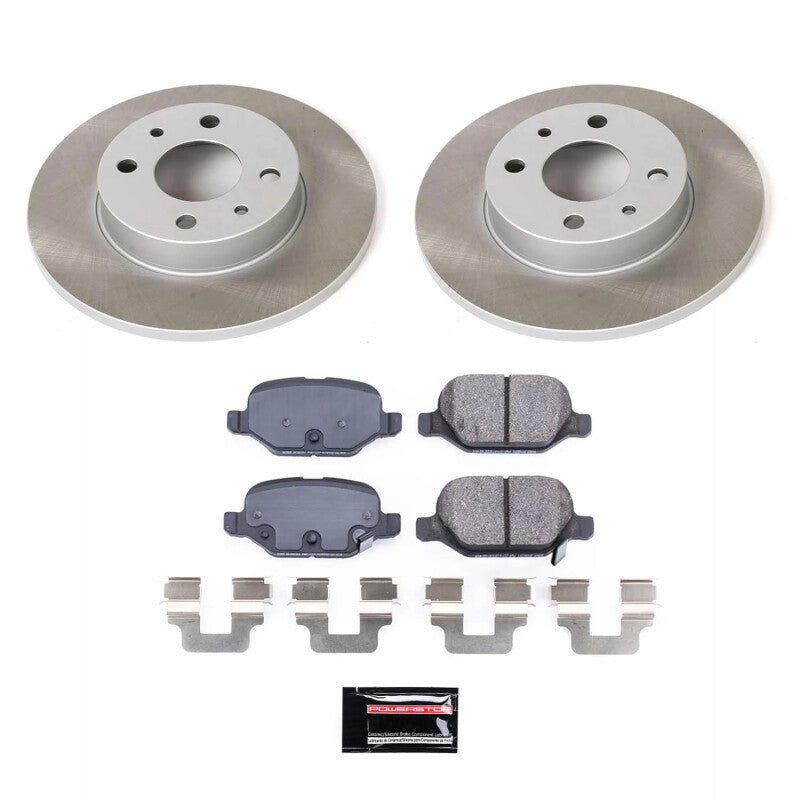 PowerStop Power Stop 12-19 Fiat 500 Rear Semi-Coated Rotor Kit