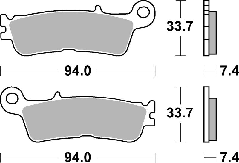 Brembo Powersports Brembo 23-23 Fantic XE 125cc Sinter Brake Pad - Front