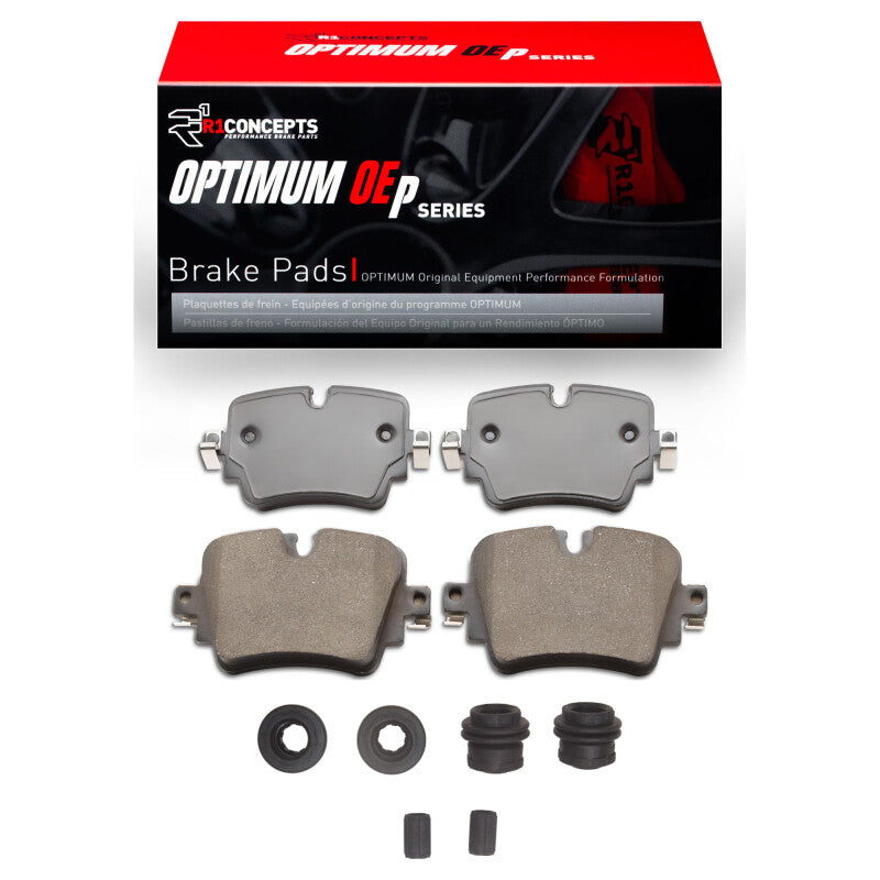R1 Concepts R1 16-19 Jaguar XJ Rear Optimum OE Pads & Hardware Kit